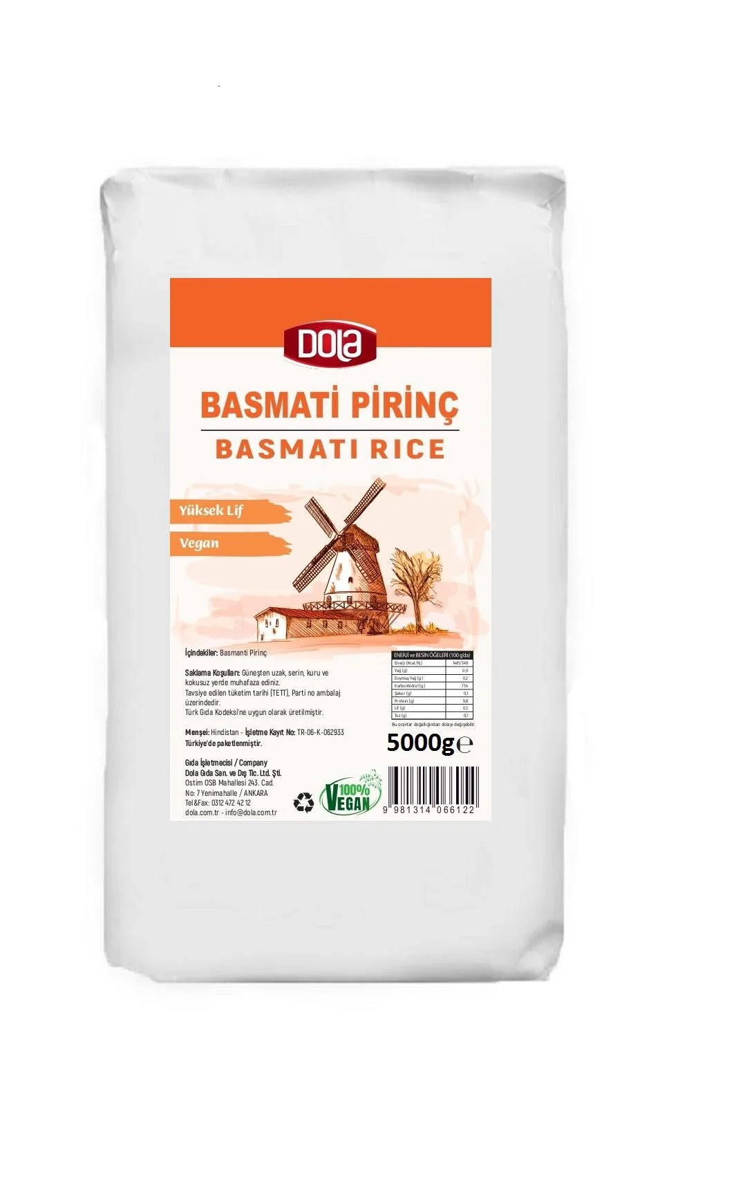 Dola Basmati Pirinç 5 kg