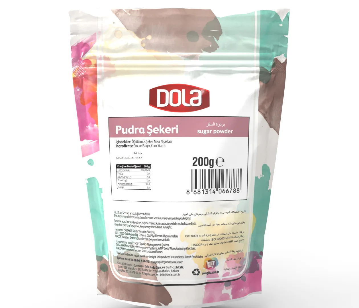 Dola Glutensiz Pudra Şekeri 200 gr