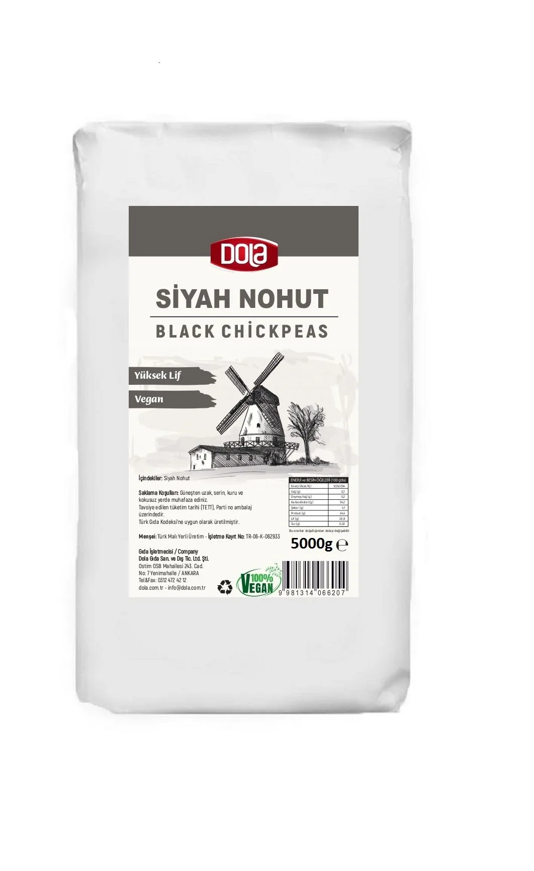 Dola Siyah Nohut 5 kg