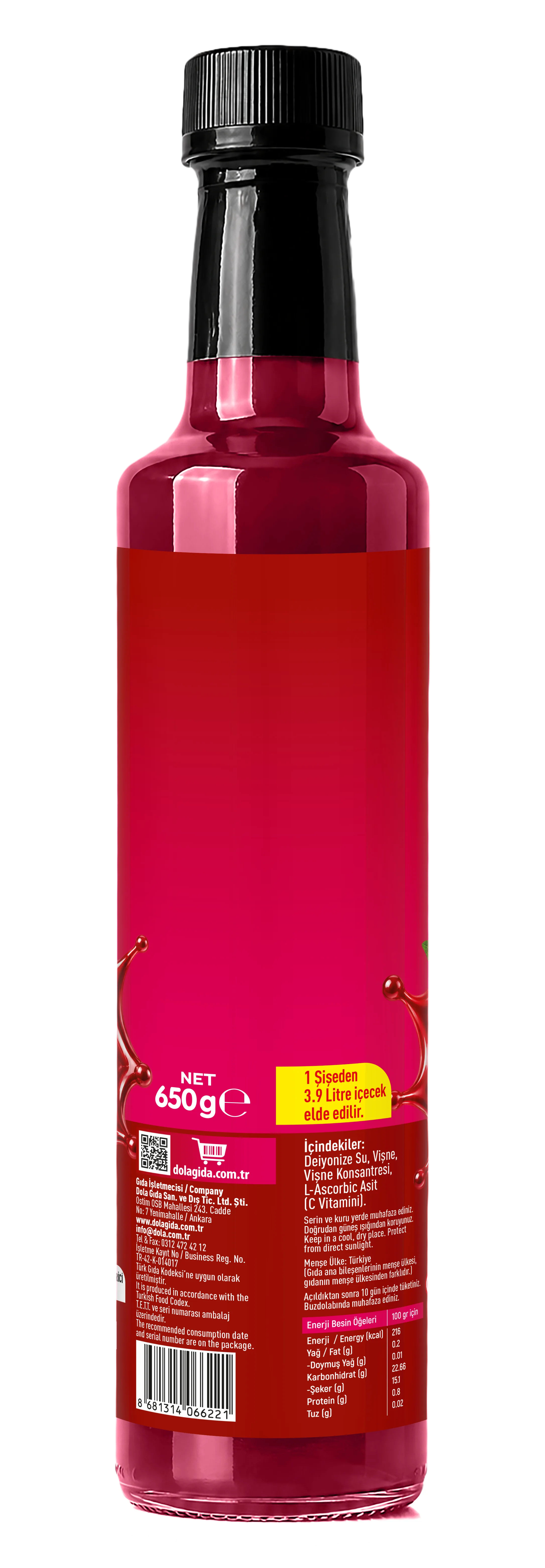 Dola Vişne Özü (Cherry Extract) - 650g