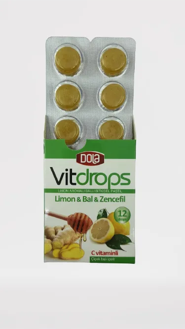 Dola Vitdrops Boğaz Pastili & Atom Çay Paketi 3'lü Set
