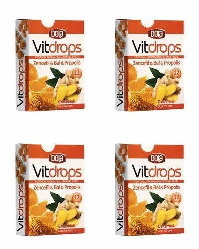 Dola Vitdrops Boğaz Pastili Zencefil Bal 4 adet