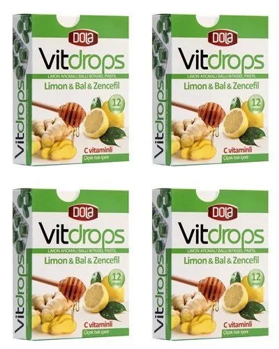 Dola Vitdrops Limon & Bal 30 Gr 4 adet