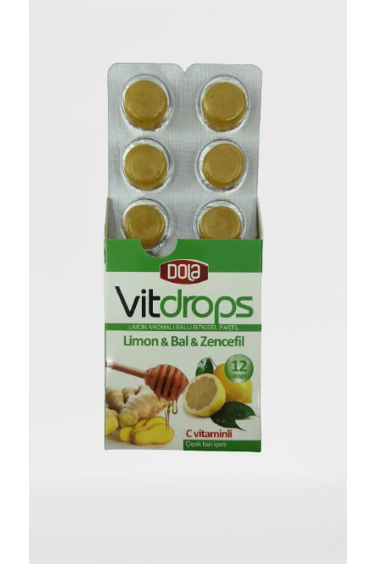 Vitdrops Boğaz Pastili & Nar Çay Paketi 4'lü Set